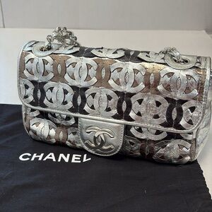 Chanel Metallic CC Vintage flap bag